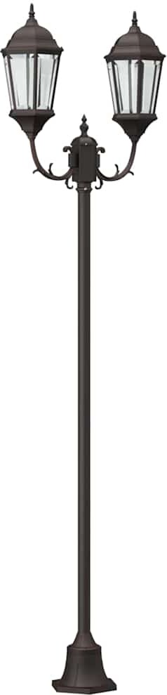 vidaXL Garten-Licht Bronze 68 x 20 x 235 cm Aluminium und Glas
