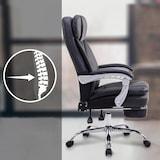 thumbnail of Chaise de bureau XL Troy en similicuir Noir