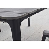thumbnail of Merxx Pisa Set 7tlg., 6 Stapelsessel, 1 Tisch 160 x 90 cm, Aluminium, graphit