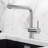 thumbnail of BLANCO LINUS Küchenarmatur Wasserhahn Hochdruck PVD steel