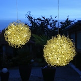 thumbnail of LED 3D Drahtkugel SPHERE Leuchtkugel Ball 30cm 50LED Aluminium Draht für Außen
