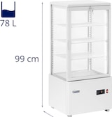 thumbnail of Royal Catering Kühlvitrine - 78 L -  - 4 Ebenen - weiß - abschließbar