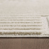 thumbnail of Teppich Esszimmer 3D Skandinavischer Boho Modern Waschbar Strapazierfähig Wohnzimmer Pflegeleicht Creme 240x340 cm – RIGI von Kadima Design