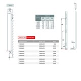 thumbnail of Belrad Vertikal Heizkörper Plan T20 1600 x 400 (HxB) - 924 W