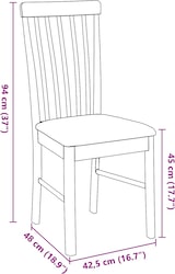 thumbnail of vidaXL Esszimmerstühle mit Kissen 2 Stk. Braun Massivholz Gummibaum