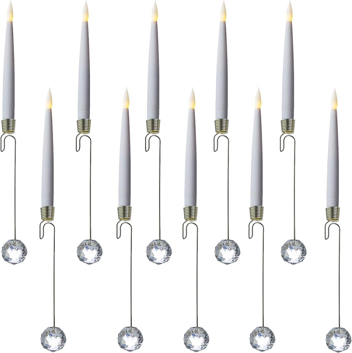 LED Baumkerzen 10 Weihnachtskerzen Baumbeleuchtung kabellos Fernbedienung