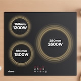 thumbnail of CIARRA Piano Cottura a Induzione 60cm Piani Cottura 3 Zone Piano Cottura a Induzione Incasso con 5600W VM3BIH-E
