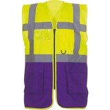 thumbnail of Gilet multifonction haute visibilité  jaune|violet T.S Yoko