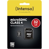 thumbnail of Intenso 32GB microSDHC Class 4 + SD-Adapter