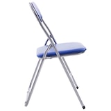 thumbnail of Set De 4 Sillas Plegables Felix Azul/plateado