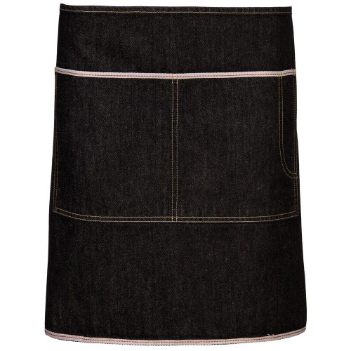 1820720 - Vorbinder mit Paspel, B 80 x L 45 cm, Fb. schwarz