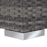 thumbnail of tectake 2 wicker ligbedden met aluminium frame en tafel, inclusief beschermhoes - grijs - 403088