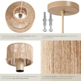 thumbnail of tectake Pendelleuchte Allegra aus Jute im Boho-Stil, 40W  Natur