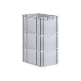 thumbnail of PROREGAL SuperSparSet 3x Eurobox NextGen Economy, Griffe zu, HxBxT 32x40x60cm, 65 Liter, Eurobehälter, Box, Transportbehälter