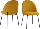 thumbnail of SIT Möbel Tom Tailor Stuhl 2er-Set | T-Bouclé Pad Chair | gepolstert senf-gelb|Beine Metall schwarz|B57xT54xH52cm|02412-23|Serie SIT&CHAIRS