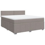 thumbnail of vidaXL Boxspringbett mit Matratze Taupe 180x200 cm Stoff