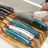 thumbnail of Arcos Cuchillo Cocinero, Hoja de Acero Inoxidable Forjado NITRUM 250 mm, Mango de Micarta, Color Azul (Filo Seda)