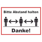 thumbnail of Bitte Abstand halten Schild A1 (594x841mm)