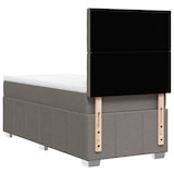 thumbnail of vidaXL Boxspringbett mit Matratze Taupe 100x200 cm Stoff