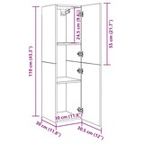 thumbnail of vidaXL TV-Schrank Altholz-Optik 30,5x30x110 cm Holzwerkstoff