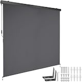 thumbnail of tectake Estor vertical ELOISE con 2 soportes de pared - 200 x 250 cm gris oscuro