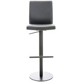 thumbnail of Conjunto de 2 bancos de bar Cadiz com cobertura em imitação de pele preto/preto