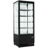 thumbnail of Koelvitrine | 98L | Zwart | 0°C/+12°C | 5 Schappen | 428x386x1110(h)mm