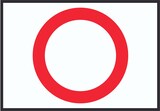 thumbnail of Durchfahrt verboten Symbol Schild A2 (420x594mm)