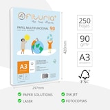 thumbnail of Paquete de folios A3 90gr 250 Hojas, Papel Multifuncional para Uso Escolar y Entornos Laborales. Ideal con Impresoras y Fotocopiadoras - Ofituria