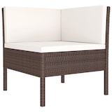 thumbnail of vidaXL 10-tlg. Garten-Lounge-Set mit Auflagen Poly Rattan Braun