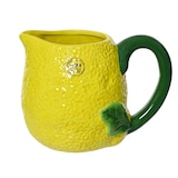 thumbnail of Kanne 15cm Keramik in Zitronen Form - Karaffe Krug Trinkgeschirr Servierkanne Wasserkanne Saftkanne Limonadenkrug Dekokrug Früchte Geschirr Gelb Grün