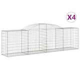 thumbnail of vidaXL Gabionen mit Hochbogen 4 Stk. 300x50x80/100 cm Verzinktes Eisen
