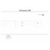 thumbnail of SARMOG SCRIVANIA L180 IN KIT in truciolare nobilitato color ossido bianco