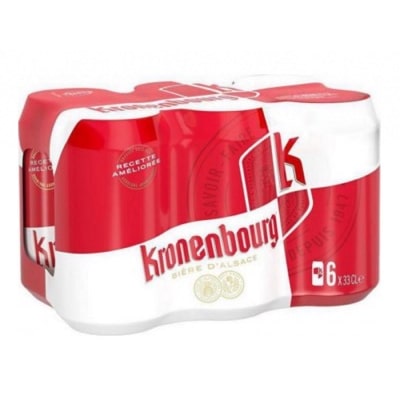 Bière Kronenbourg Blonde 33cl 4,2% Vol. en Canette 48 canettes