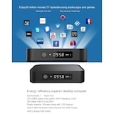 thumbnail of Tv Box Android UHD Quad Core 2.0 Ghz Affichage LED 4K Support Wifi SD Noir YONIS