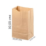 thumbnail of VASOMADRID S.L., Bolsa papel kraft, 18+12x30 cm, Caja de 300 uds, fondo amer, ref. ds301812k
