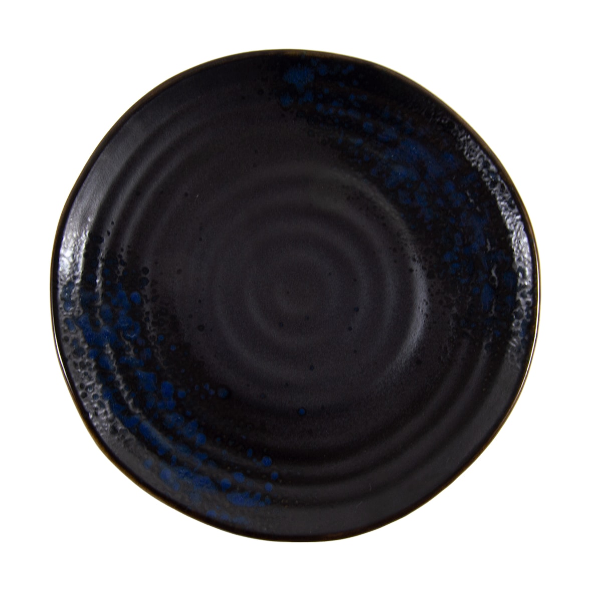 6 plato 23 cm. llano dark blue black