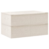 thumbnail of vidaXL Aufbewahrungsboxen 2 Stk. Stoff 70x40x18 cm Creme
