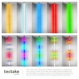 thumbnail of tectake Lámpara de pie LED SPECTRA, 16 millones de colores, 200+ modos de luz  Negro/Blanco