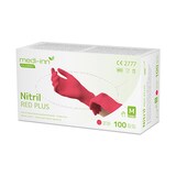 thumbnail of 100 `Medi-Inn® Classic` Handschuhe, Nitril puderfrei rot `Nitril Red Plus` Größe S