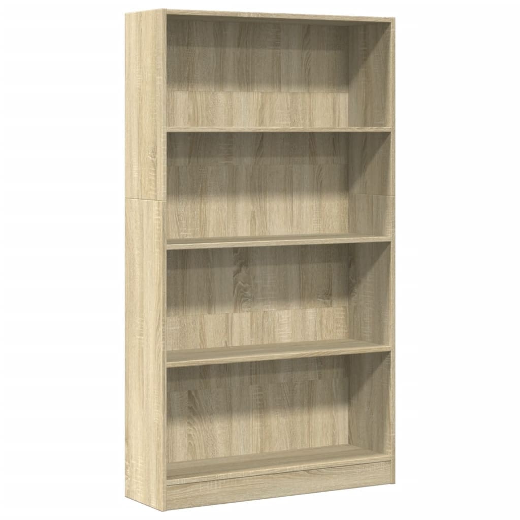 vidaXL Bücherregal Sonoma-Eiche 80x24x143 cm Holzwerkstoff