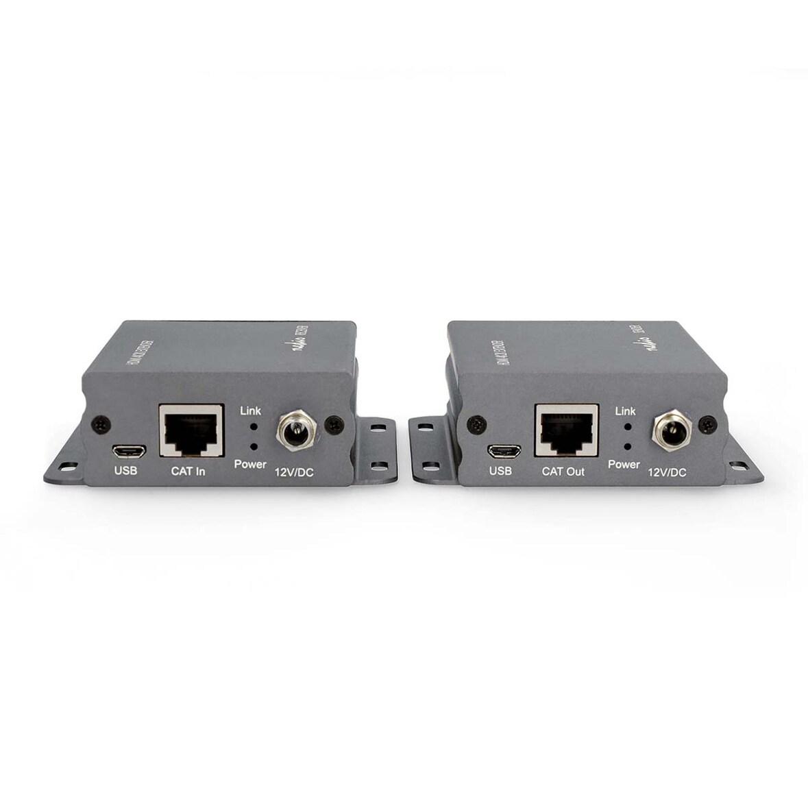 Nedis HDMI  Extender - Über CAT6 - Up to 50.0 m - 4K@30Hz - 10.2 Gbps - IR-Rücksendefunktion - Metall - Anthrazit
