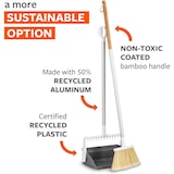 thumbnail of Full Circle Juego de Escoba y Recogedor | Recogedor Giratorio con Dientes Limpia-Cerdas | Vaciado Fácil y Almacenamiento Vertical | Aluminio Reciclado