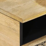 thumbnail of Mesa de centro de madera maciza mango 80x54x40 cm