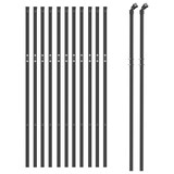 thumbnail of Cerca de alambre de acero galvanizado gris antracita 0,8x25 m