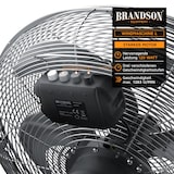 thumbnail of Brandson Bodenventilator Retro Stil, Windmaschine 50 cm, Ventilator, Standventilator, hoher Luftdurchsatz, Bodenventilator, stufenlos neigbar, Silber