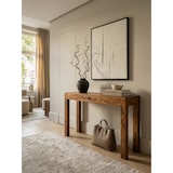 thumbnail of Konsolentisch MUMBAI Massivholz Sheesham Konsole mit 1 Schublade Schreibtisch 120 x 40 cm Landhaus-Stil