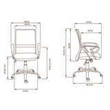thumbnail of Sillas de oficina con asiento textil color Azul. Modelo Helena