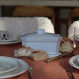 thumbnail of Menastyl - Terrine A Couvercle 600 Grammes Gres Blanc 17.5x13x7cm