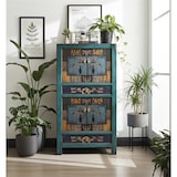 thumbnail of OPIUM OUTLET mobile cassettiera credenza armadio matrimonio 33723-3 "Oceanflowers" blu vintage asiatico cinese orientale